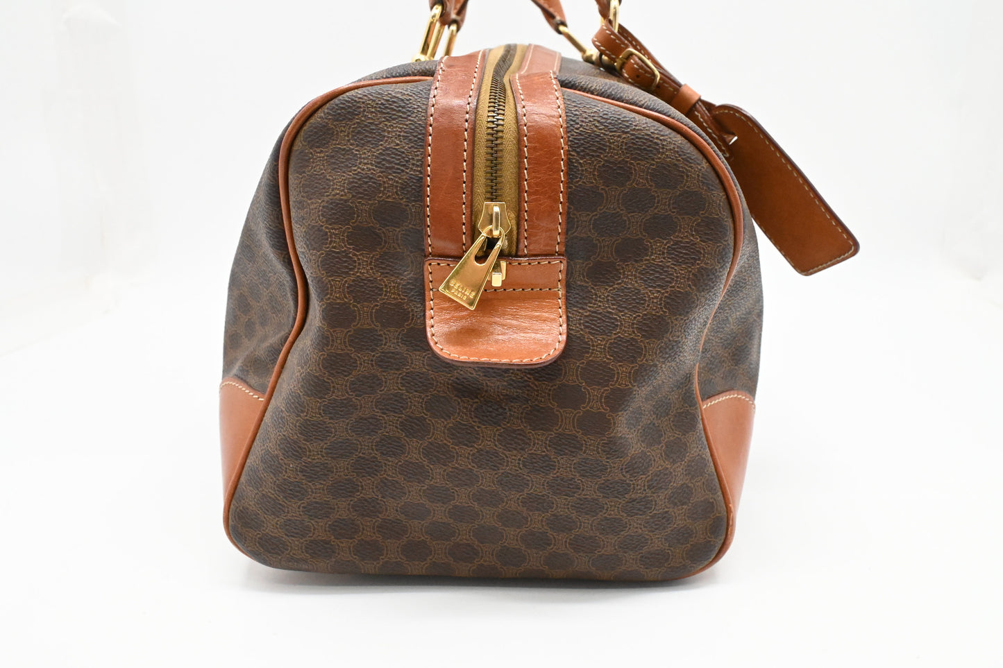 Celine Duffle Bag in Brown Macadam Canvas