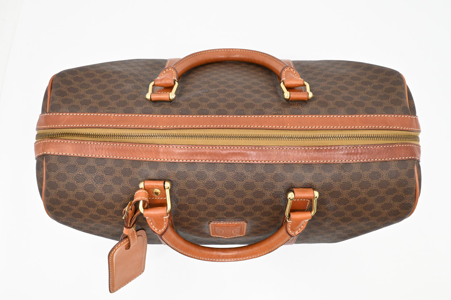 Celine Duffle Bag in Brown Macadam Canvas