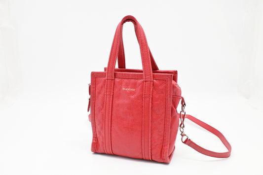 Balenciaga Bazar Shopper in Red Leather