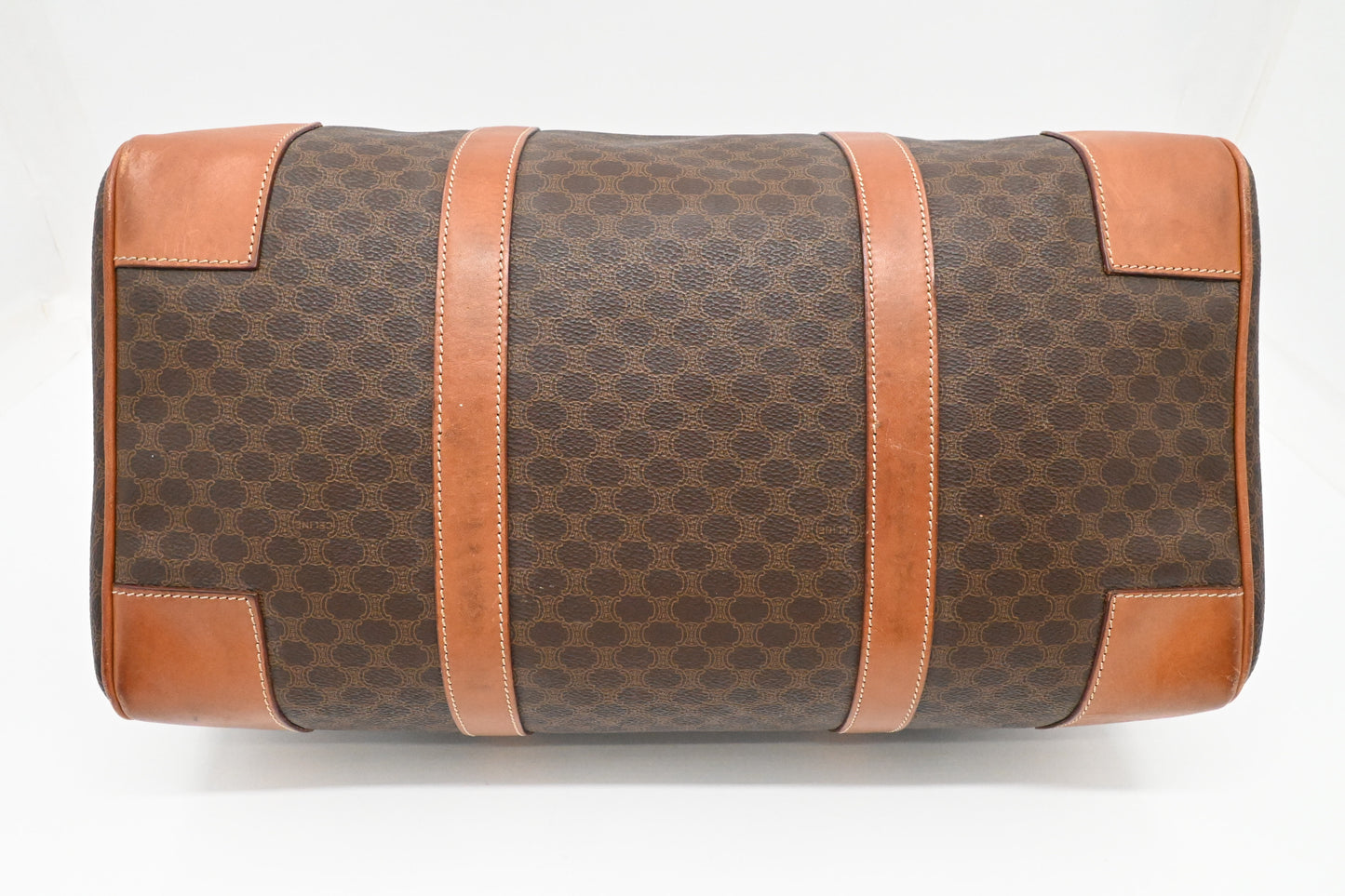 Celine Duffle Bag in Brown Macadam Canvas