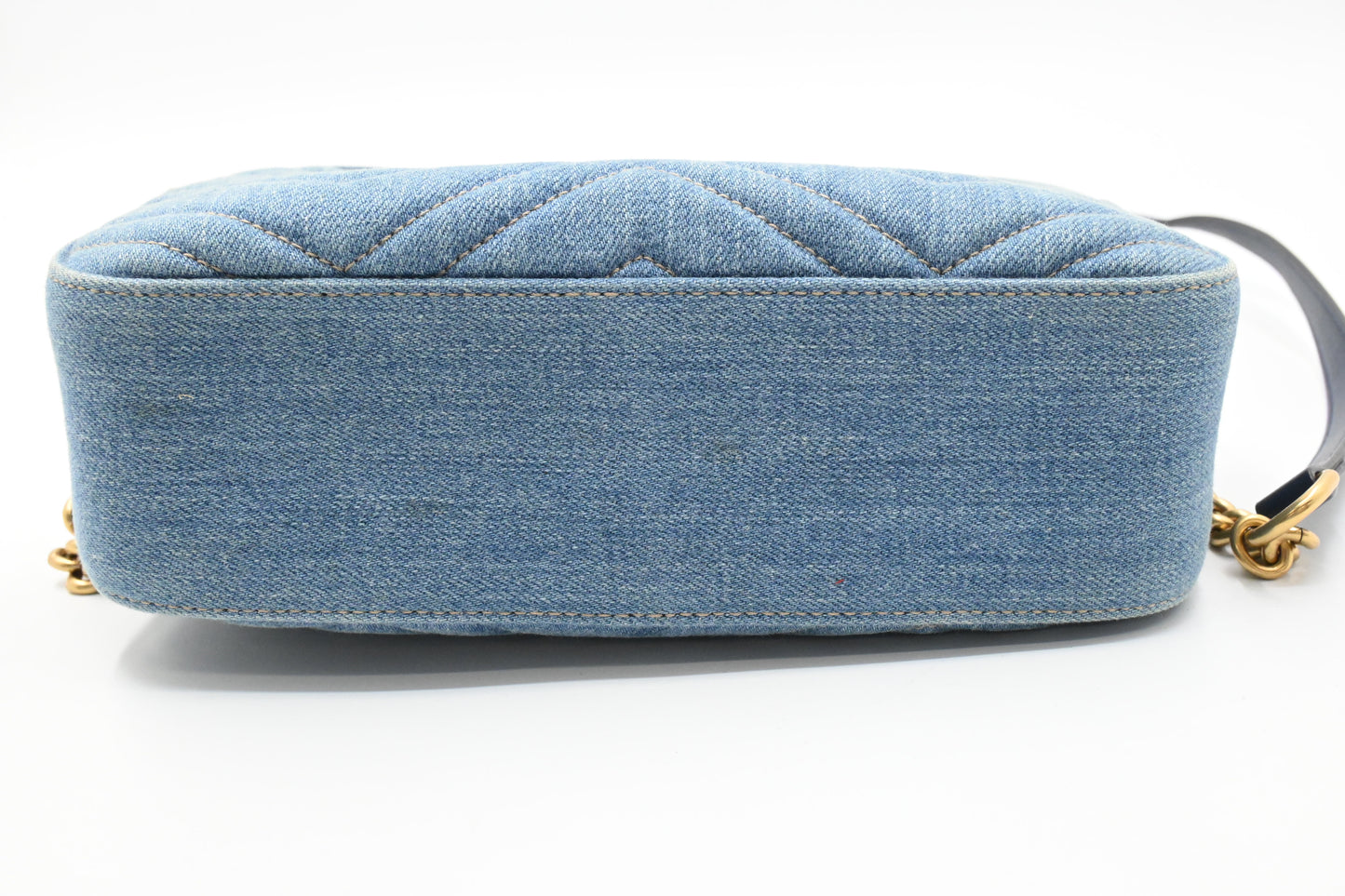 Gucci Marmont Crossbody Bag in Blue Denim Canvas