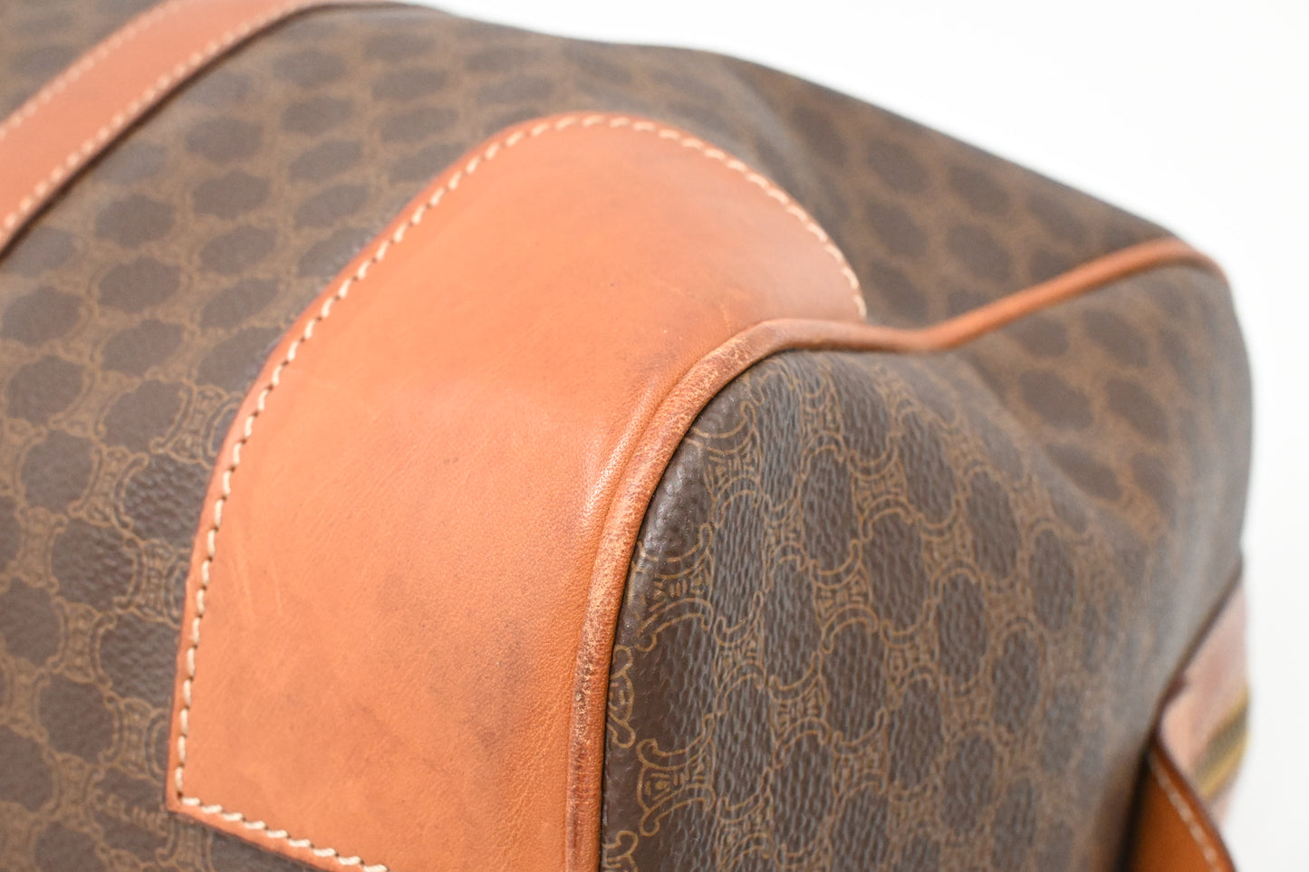 Celine Duffle Bag in Brown Macadam Canvas