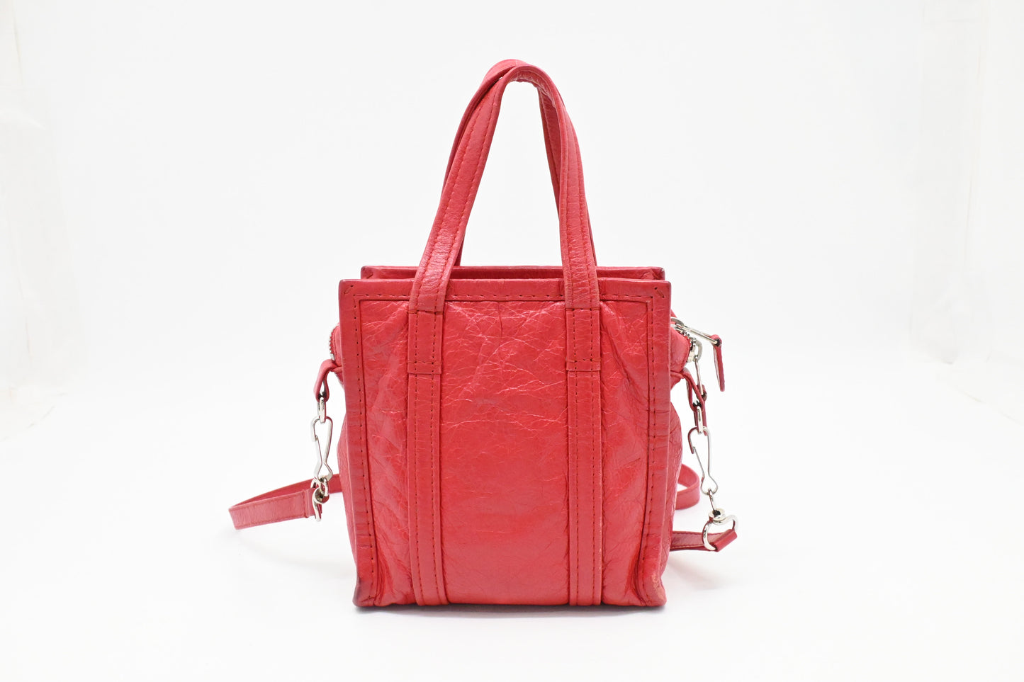 Balenciaga Bazar Shopper in Red Leather
