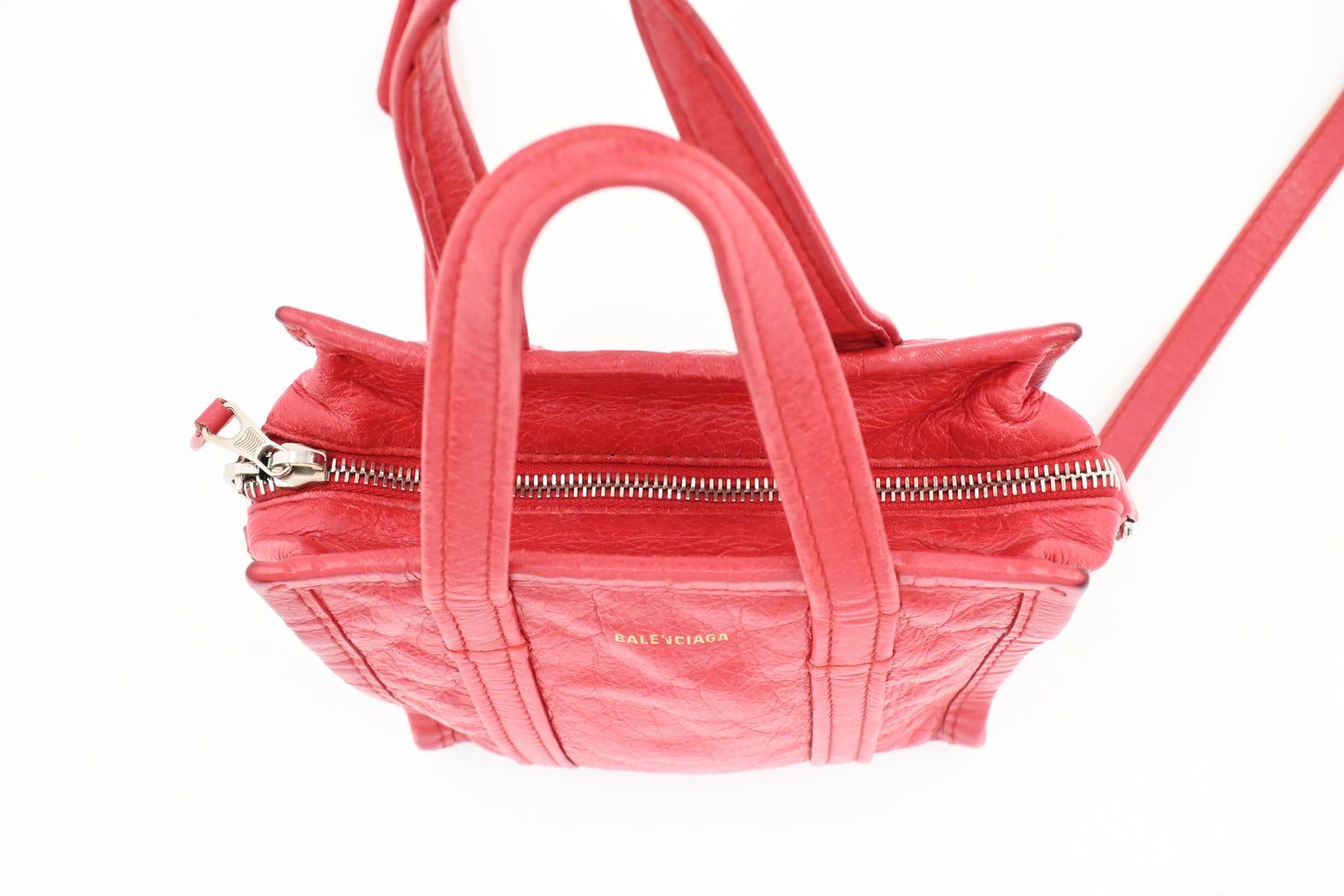 Balenciaga Bazar Shopper in Red Leather