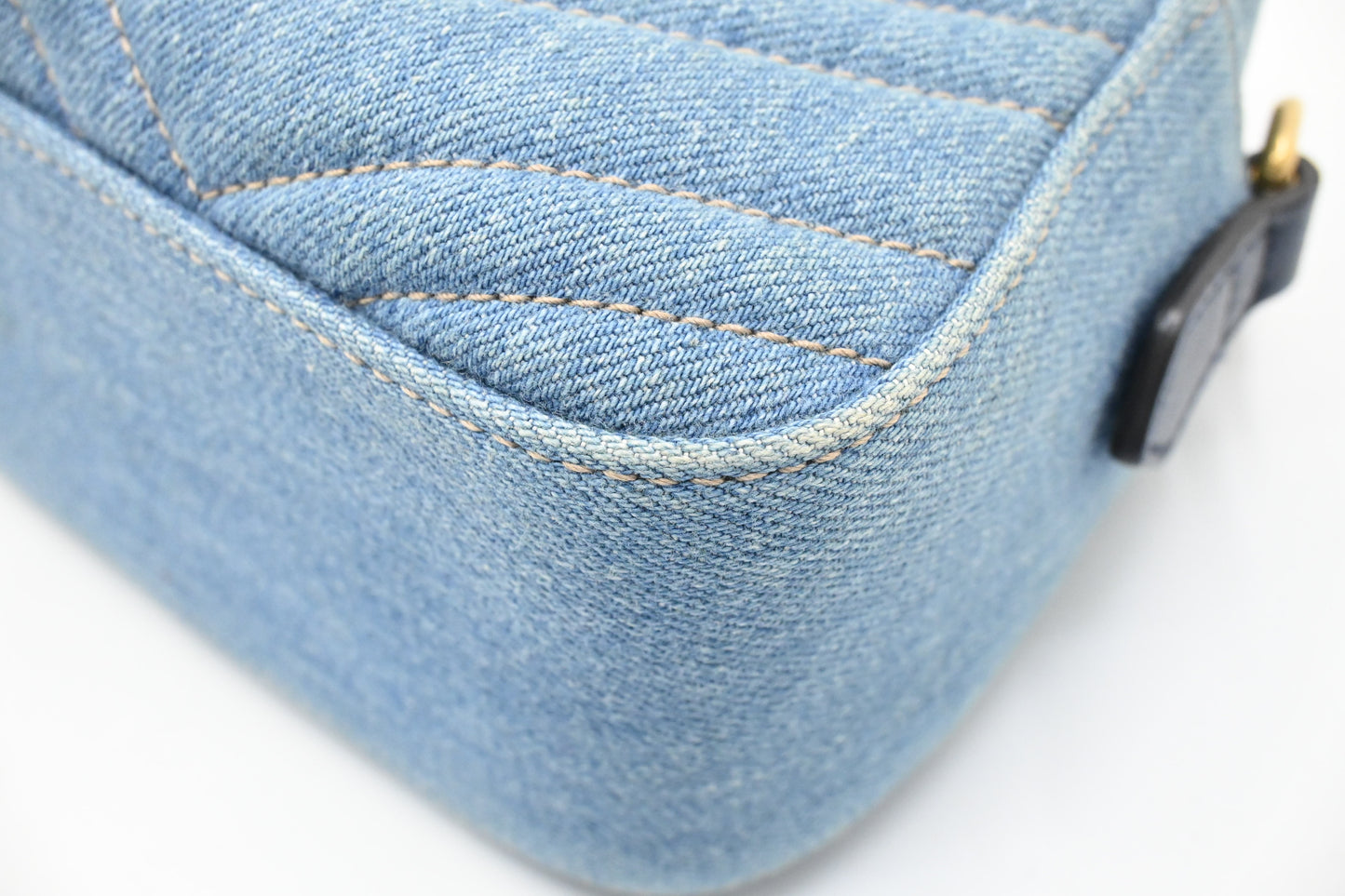 Gucci Marmont Crossbody Bag in Blue Denim Canvas