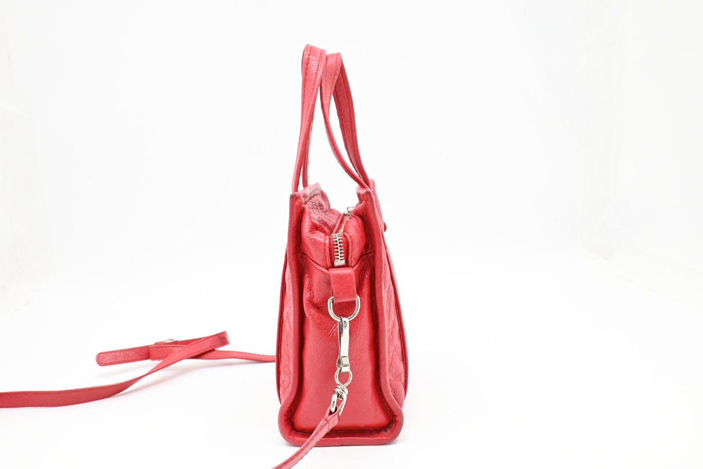 Balenciaga Bazar Shopper in Red Leather