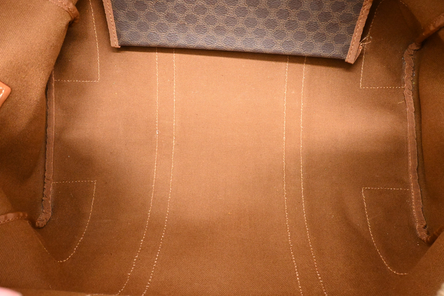 Celine Duffle Bag in Brown Macadam Canvas