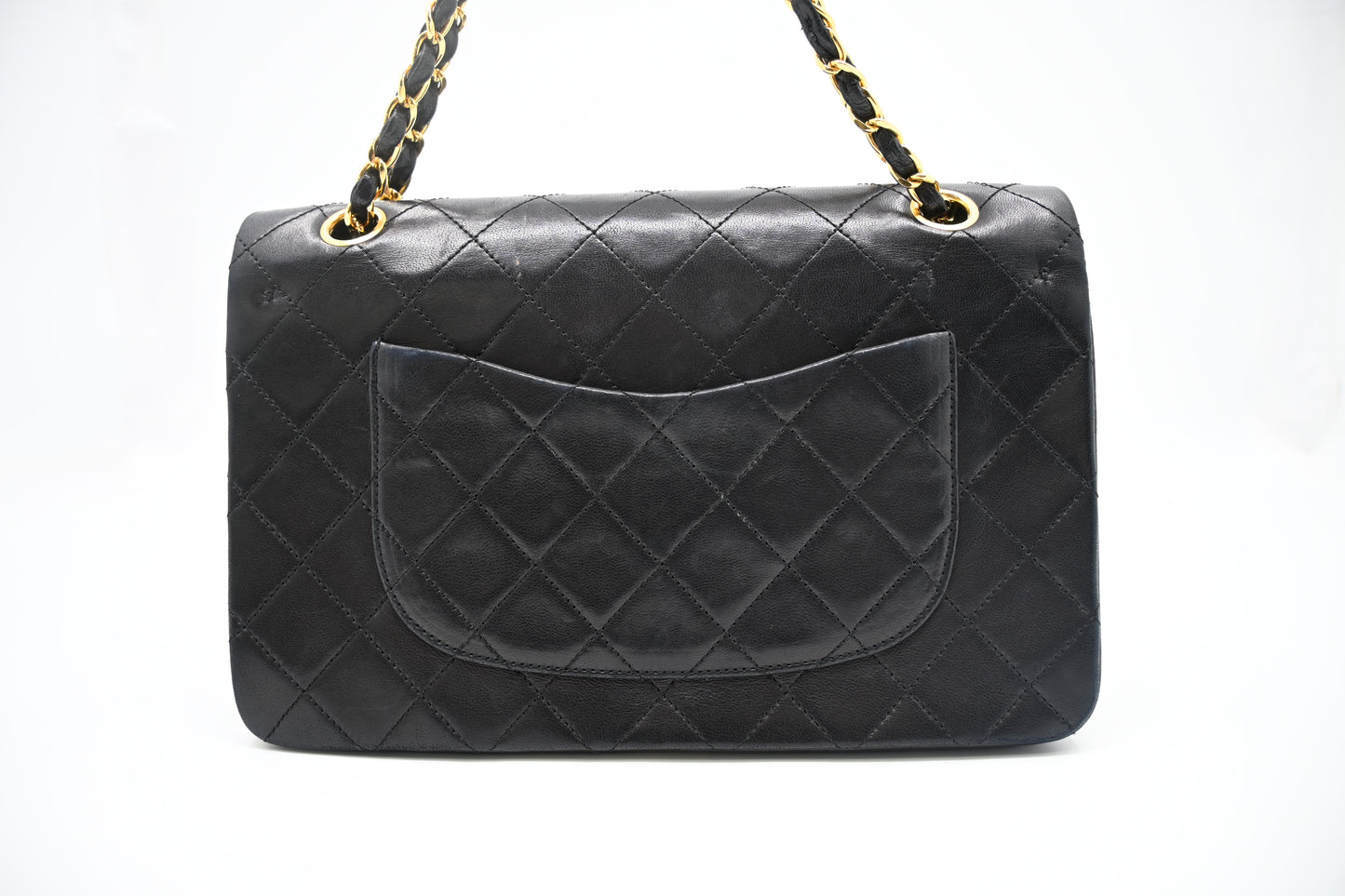 Chanel Medium Double Flap in Black Matelassé Leather