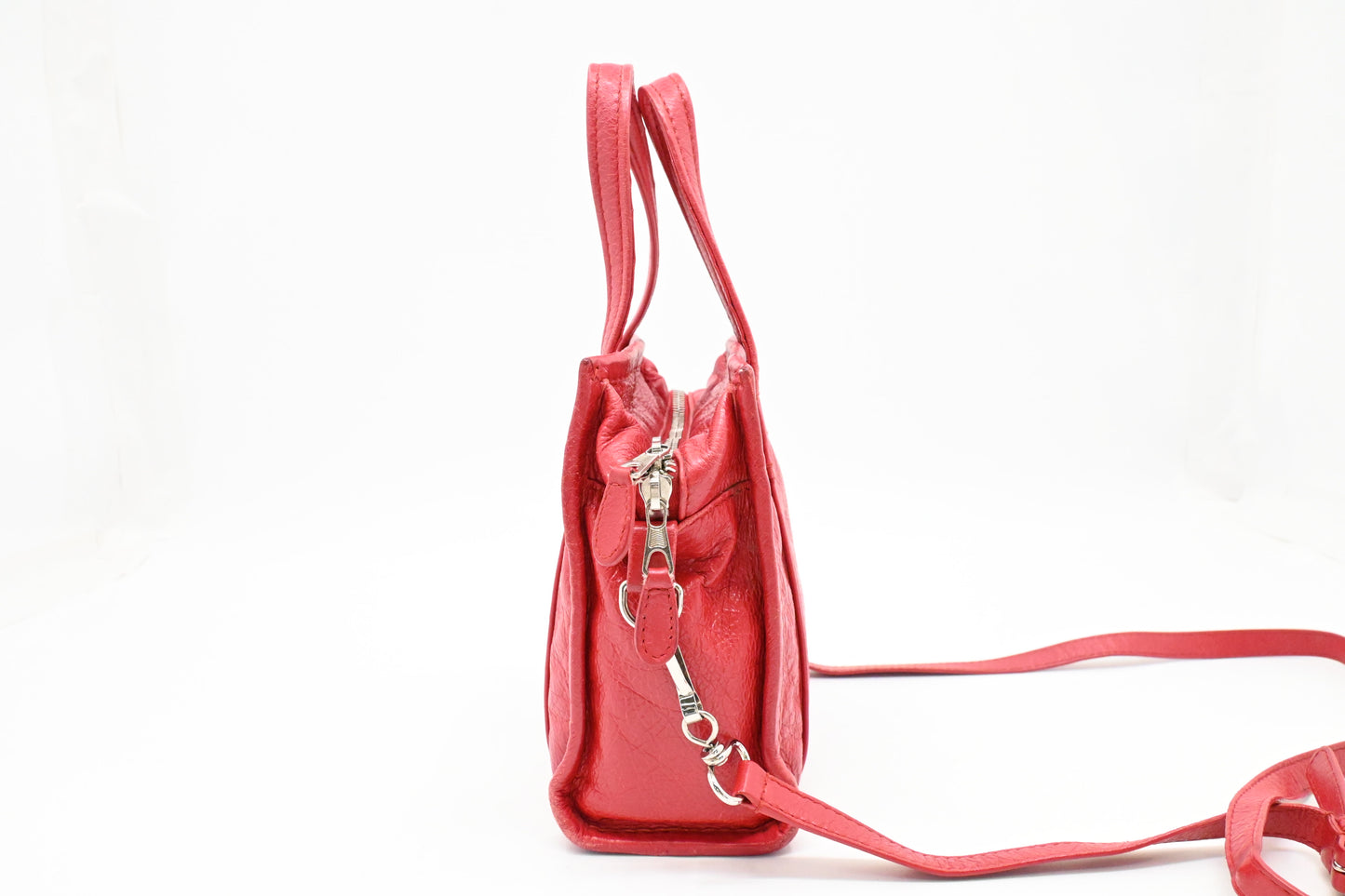 Balenciaga Bazar Shopper in Red Leather