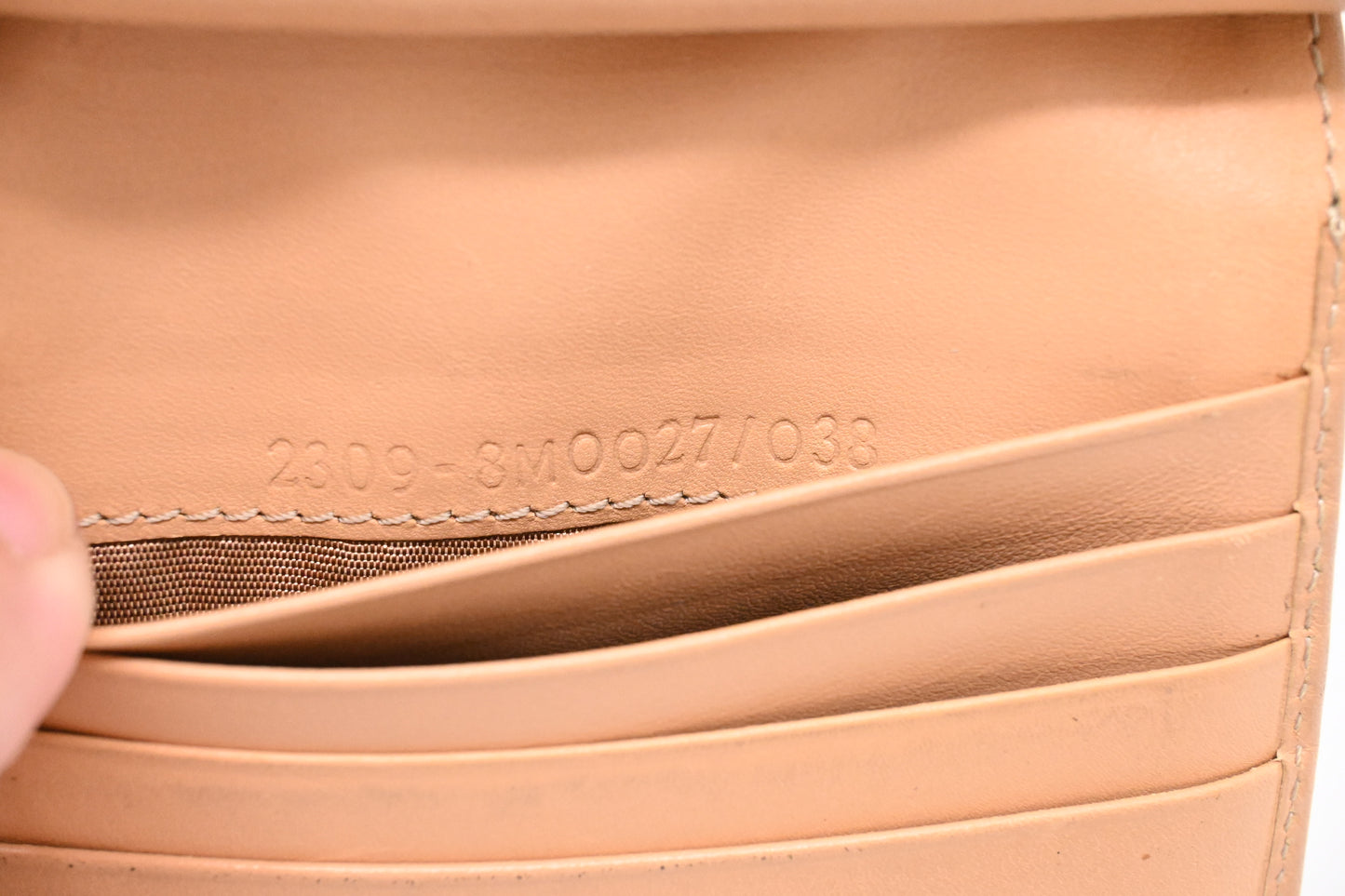 Fendi Compact Wallet in Beige and Blue Zucchino Canvas