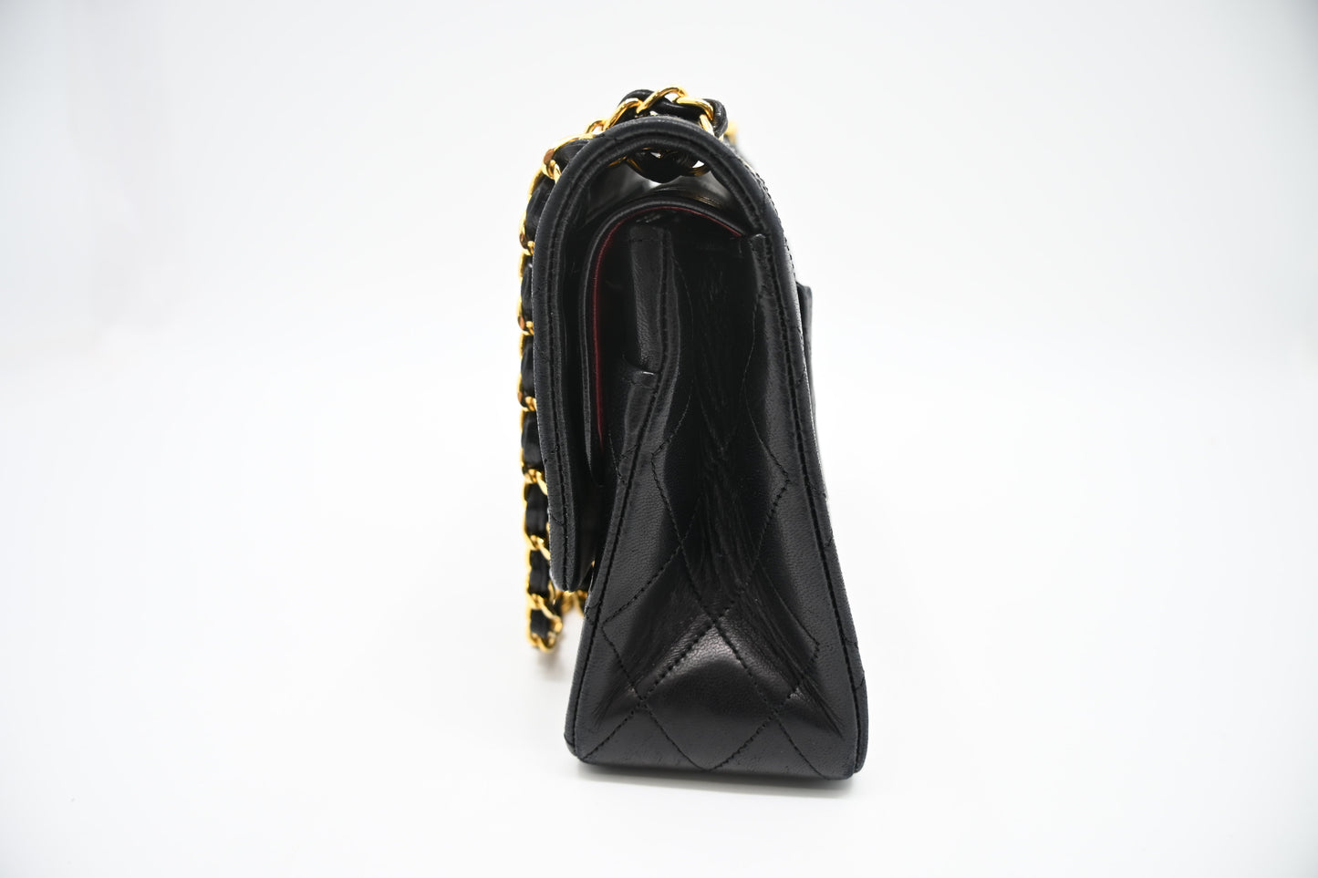 Chanel Medium Double Flap in Black Matelassé Leather