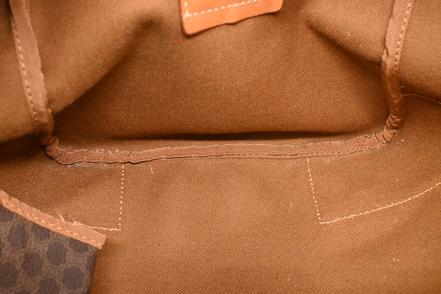 Celine Duffle Bag in Brown Macadam Canvas
