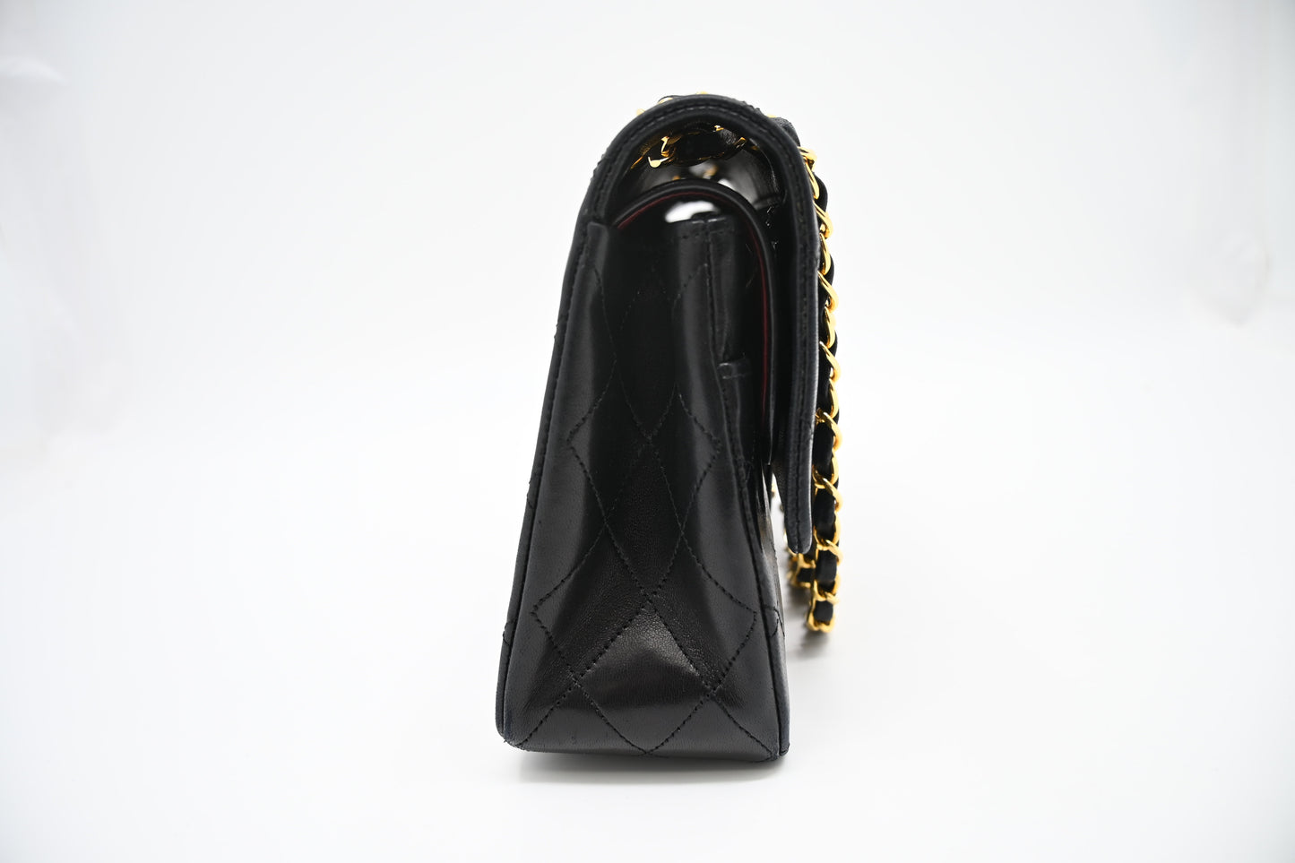Chanel Medium Double Flap in Black Matelassé Leather