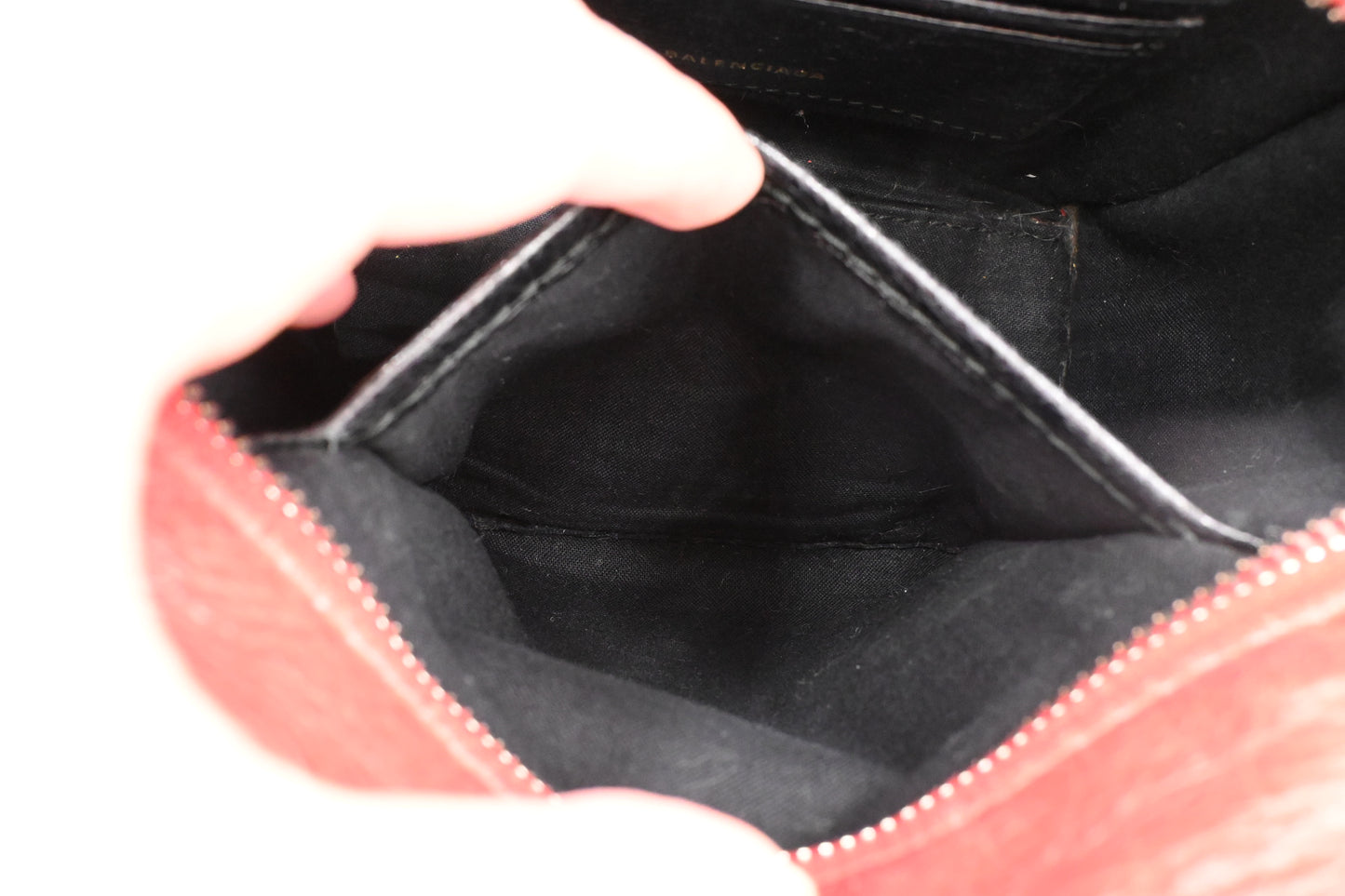 Balenciaga Bazar Shopper in Red Leather