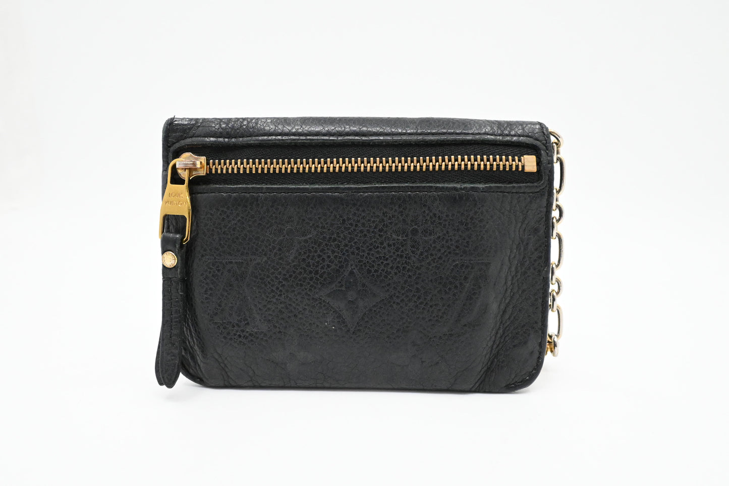 Louis Vuitton Pochette Cles in Navy Empreinte Leather