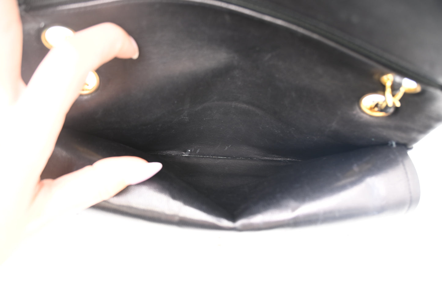 Chanel Medium Double Flap in Black Matelassé Leather