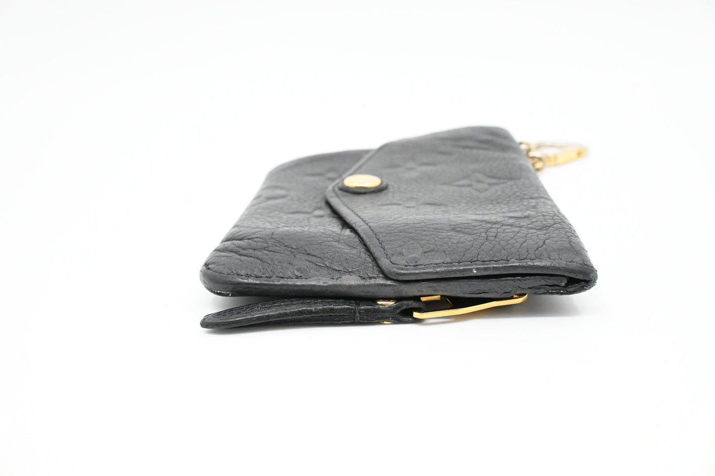 Louis Vuitton Pochette Cles in Navy Empreinte Leather