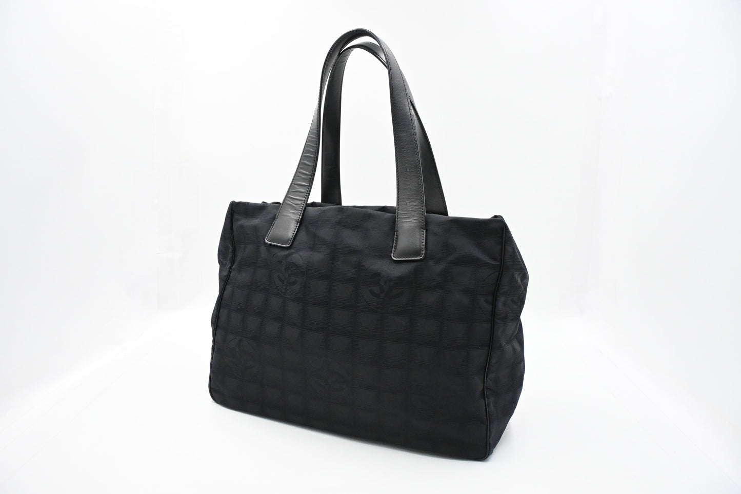 Chanel New Travel Line Tote in Black Canvas