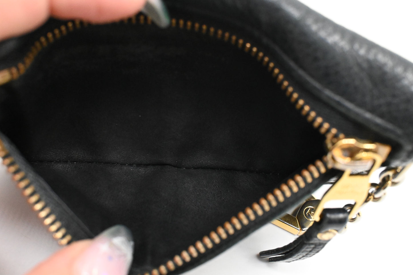 Louis Vuitton Pochette Cles in Navy Empreinte Leather