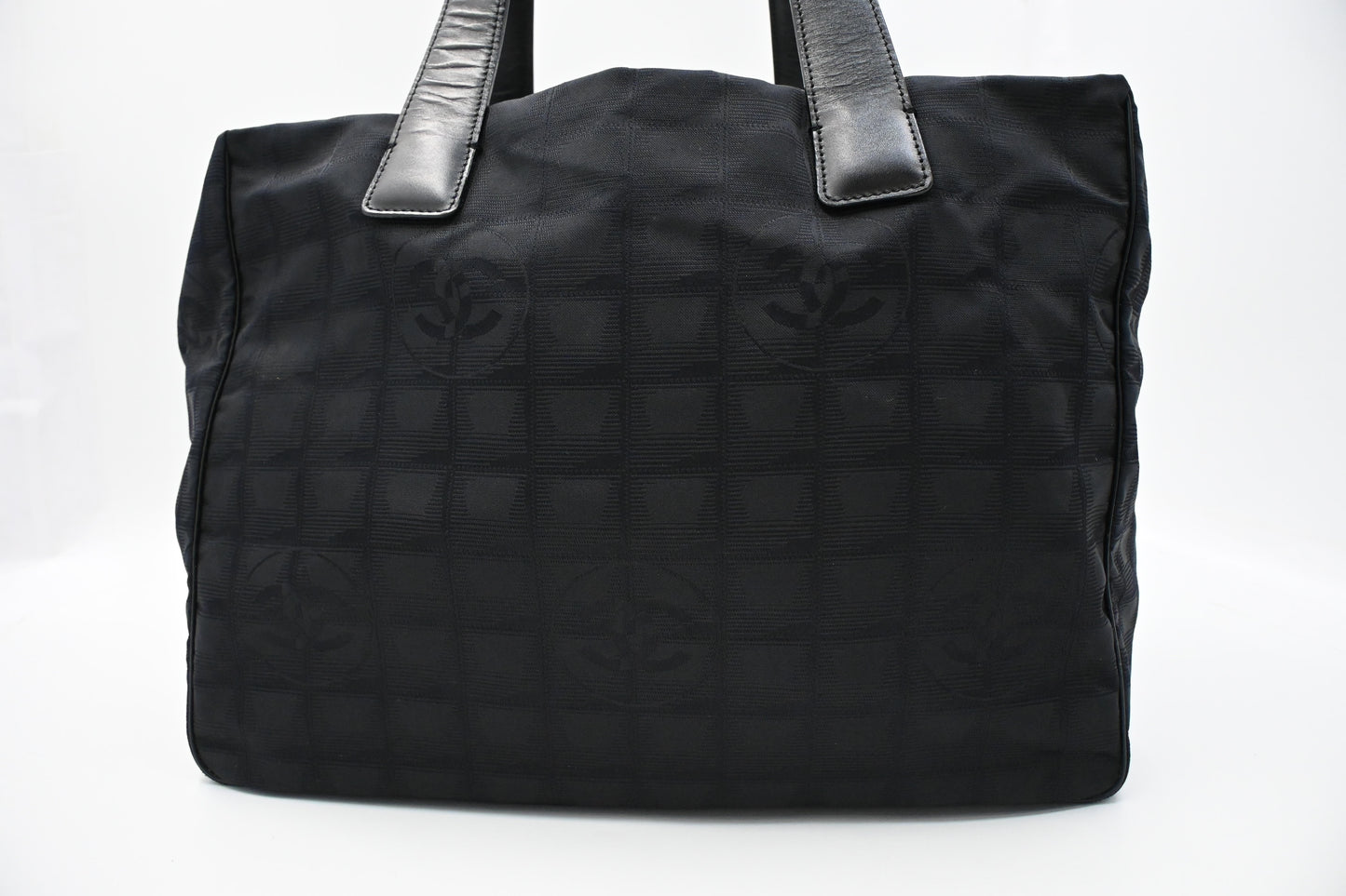 Chanel New Travel Line Tote in Black Canvas