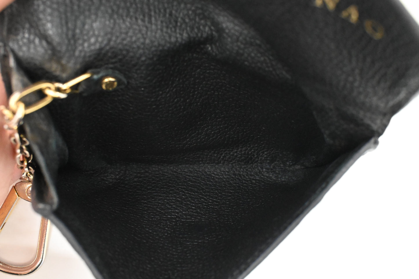 Louis Vuitton Pochette Cles in Navy Empreinte Leather