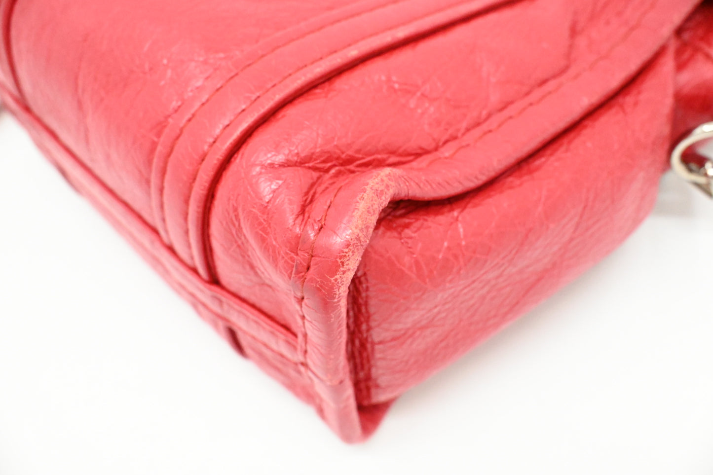 Balenciaga Bazar Shopper in Red Leather