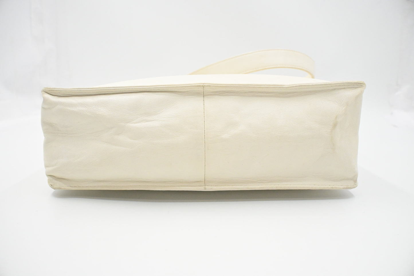 Chanel Small Tote in White Leather