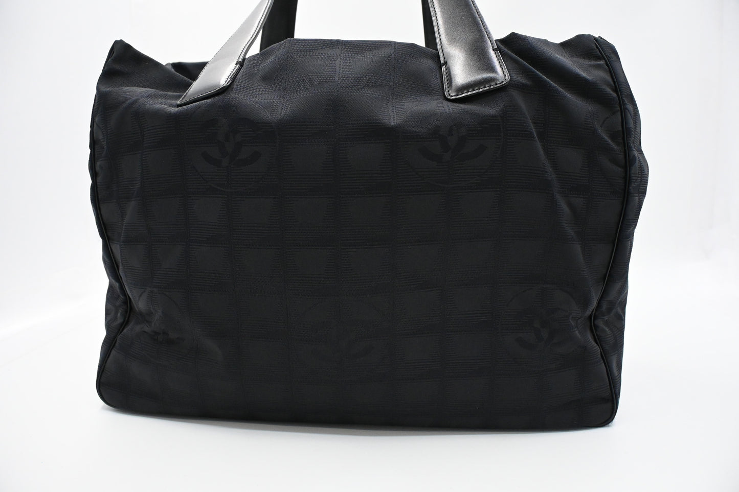 Chanel New Travel Line Tote in Black Canvas