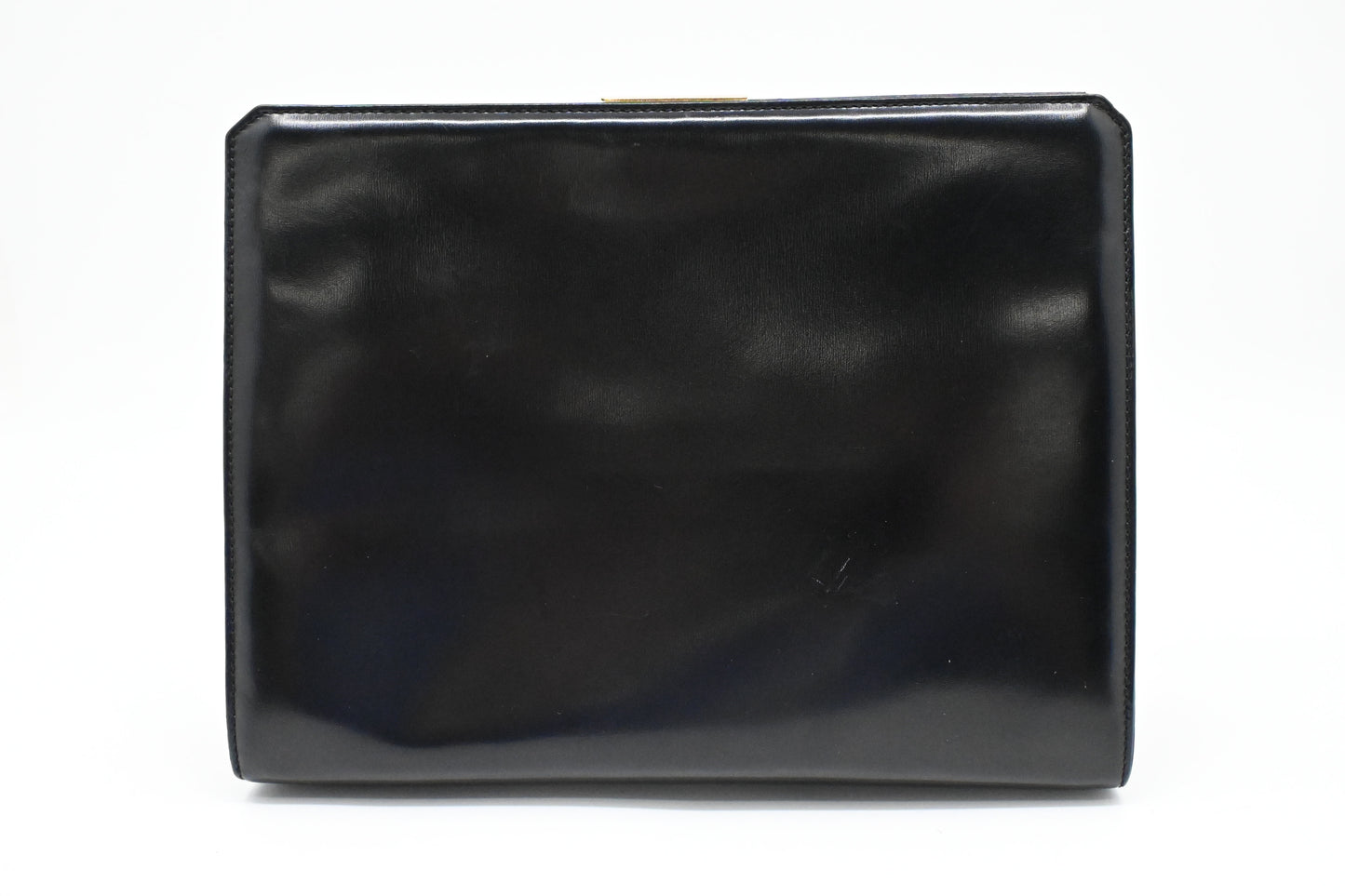 Ferragamo Chain Crossbody Bag in Black Leather