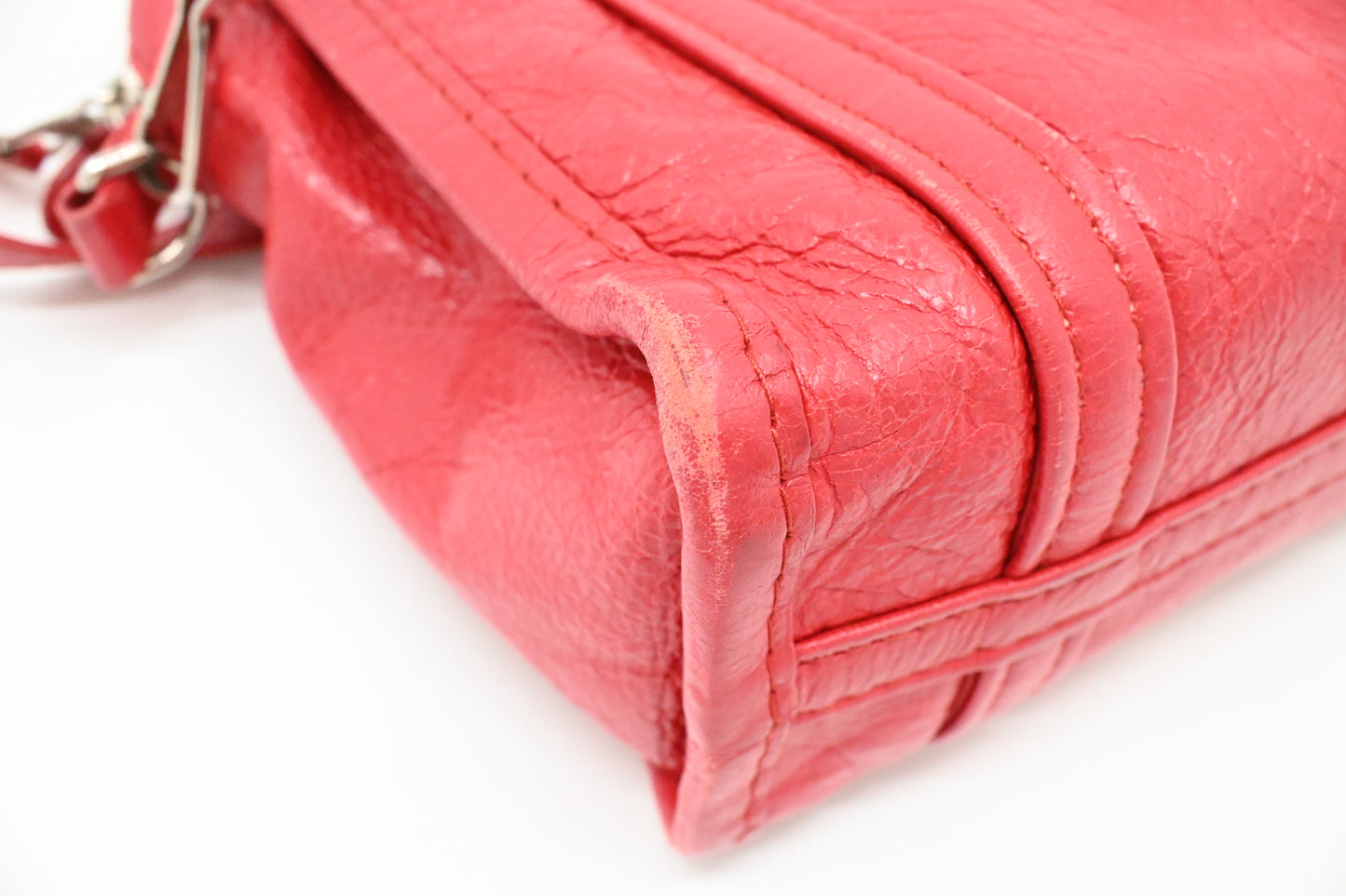 Balenciaga Bazar Shopper in Red Leather