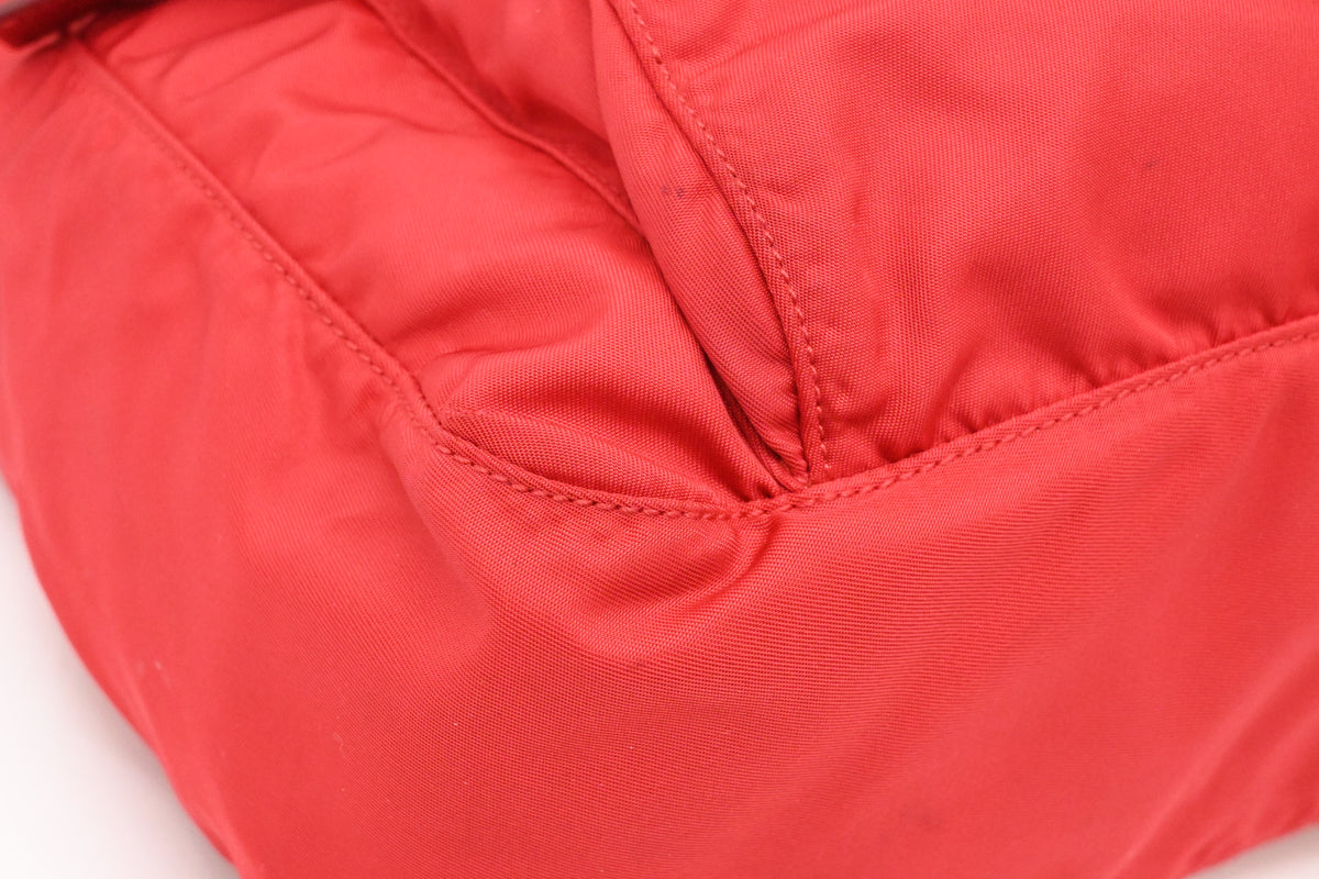 Prada Crossbody Bag in Red Nylon Canvas