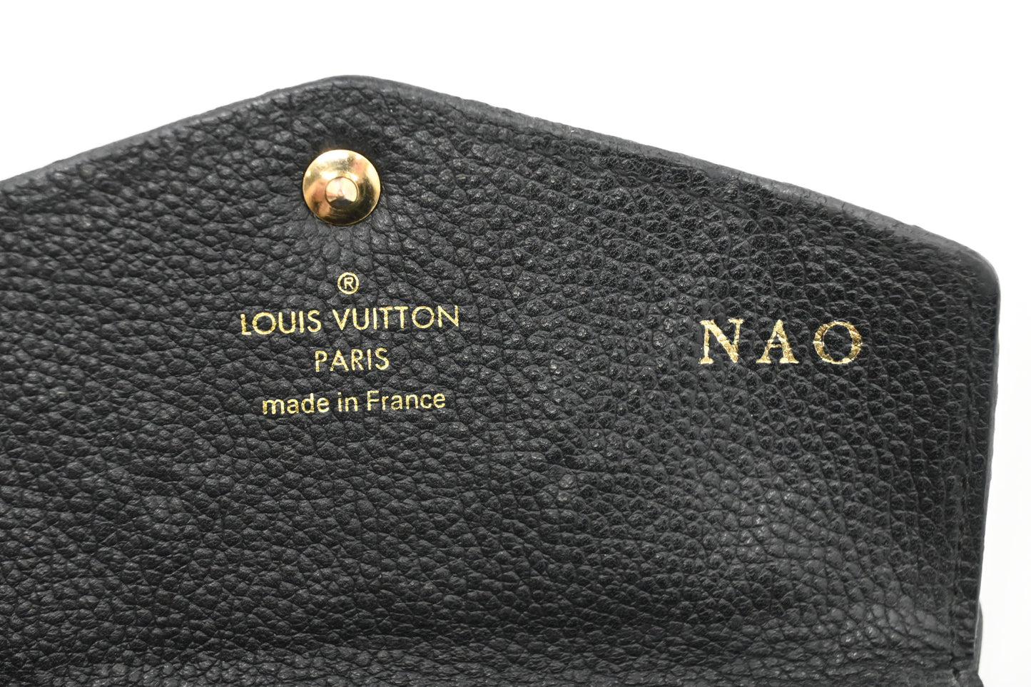 Louis Vuitton Pochette Cles in Navy Empreinte Leather