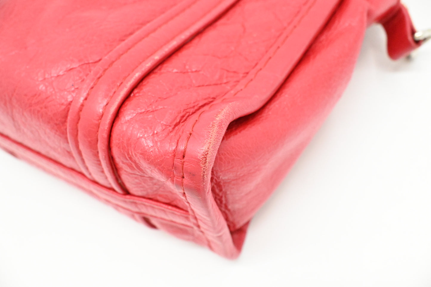 Balenciaga Bazar Shopper in Red Leather