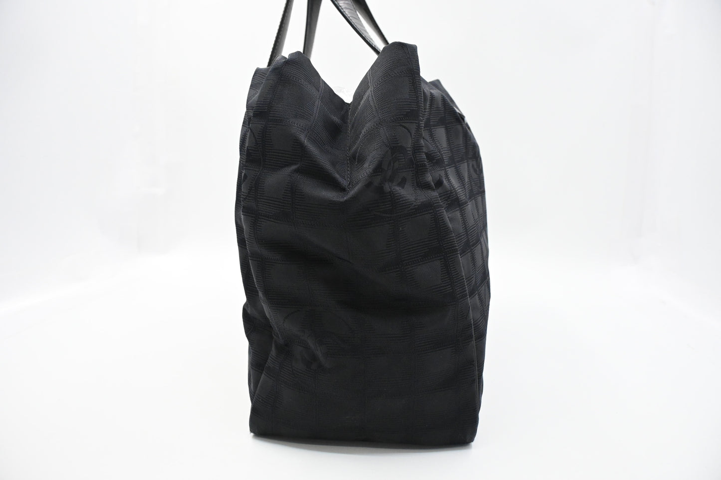Chanel New Travel Line Tote in Black Canvas