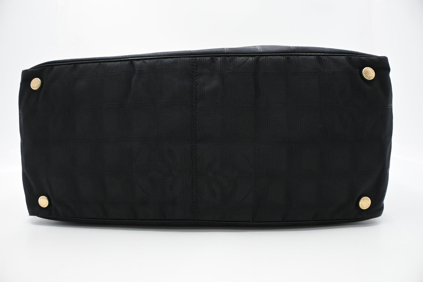 Chanel New Travel Line Tote in Black Canvas