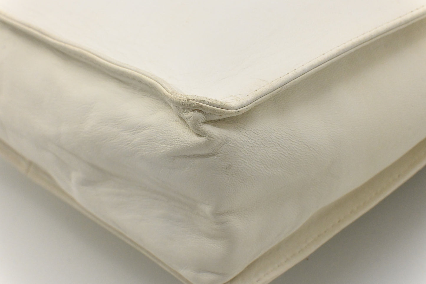 Chanel Small Tote in White Leather