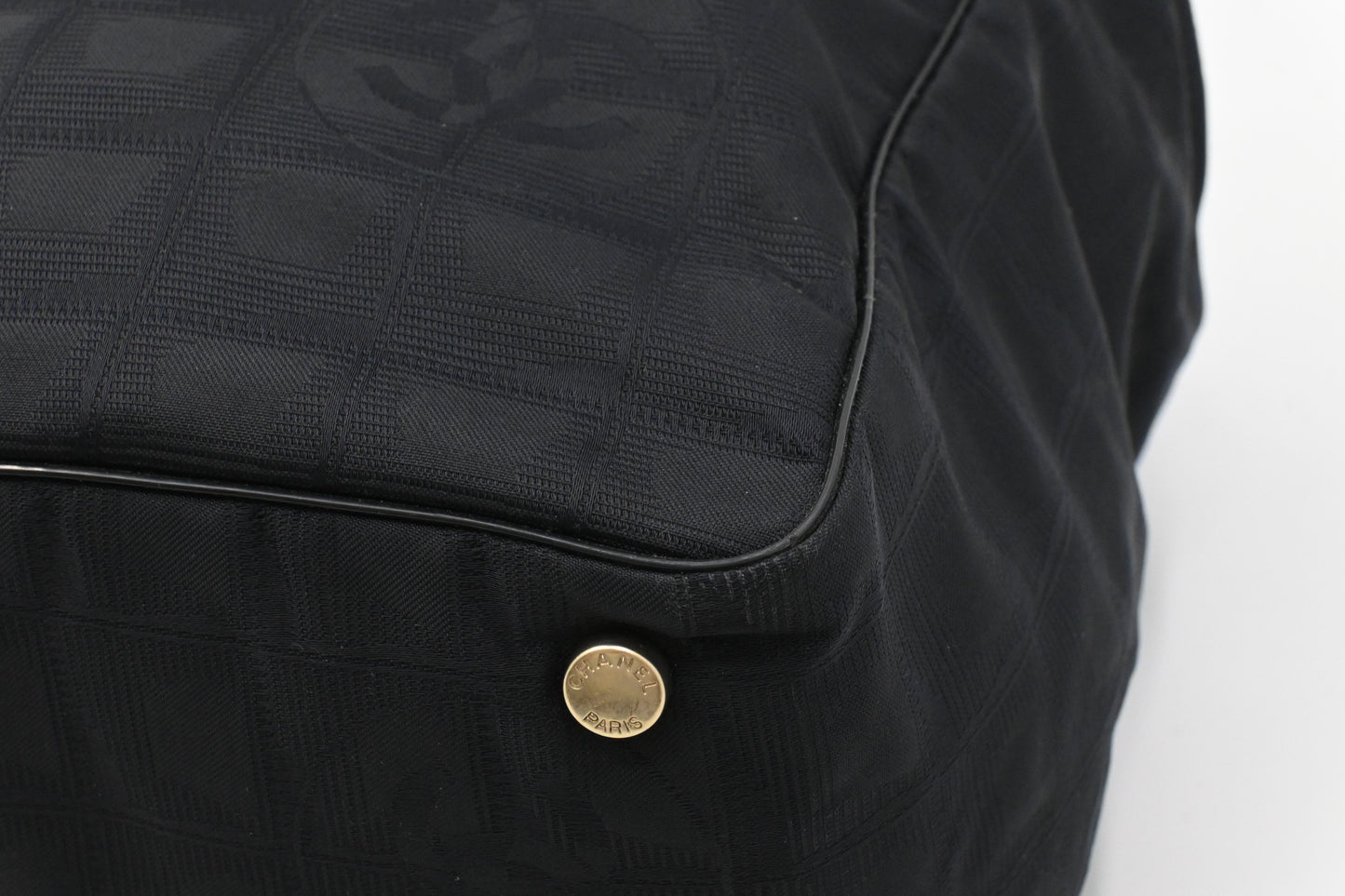 Chanel New Travel Line Tote in Black Canvas