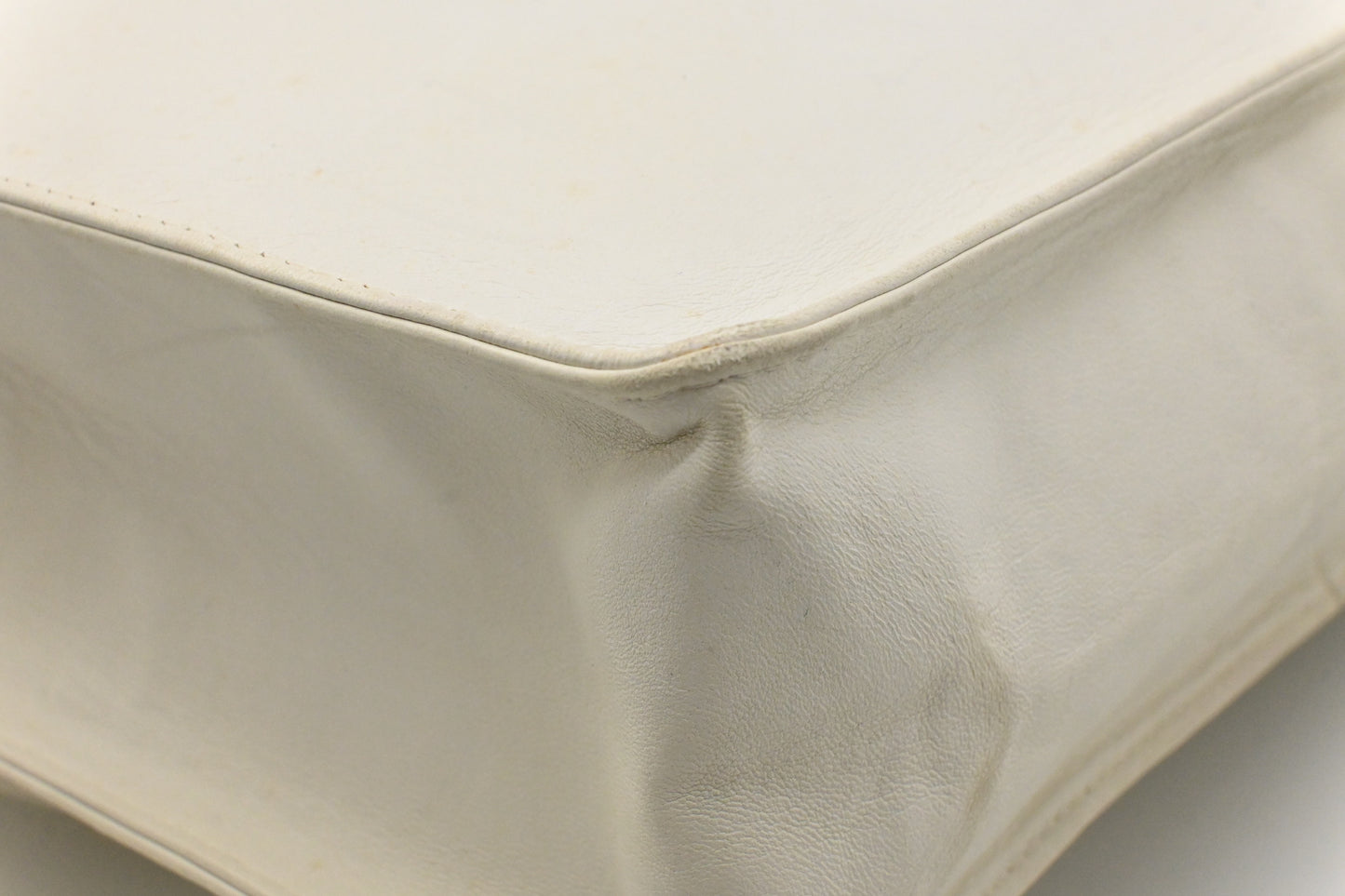 Chanel Small Tote in White Leather