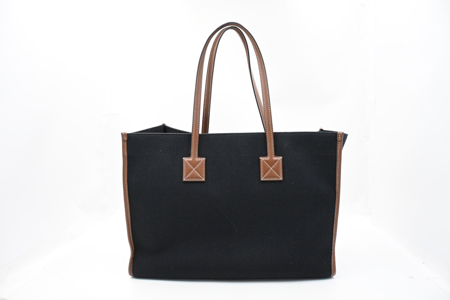 Burberry Tote in Dark Navy Blue Canvas