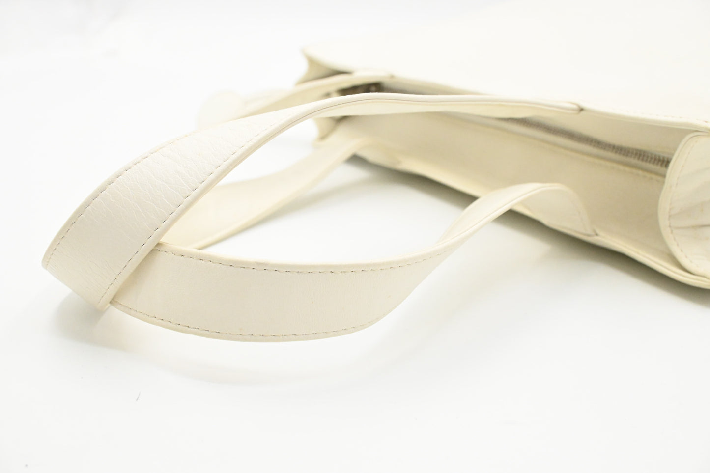 Chanel Small Tote in White Leather