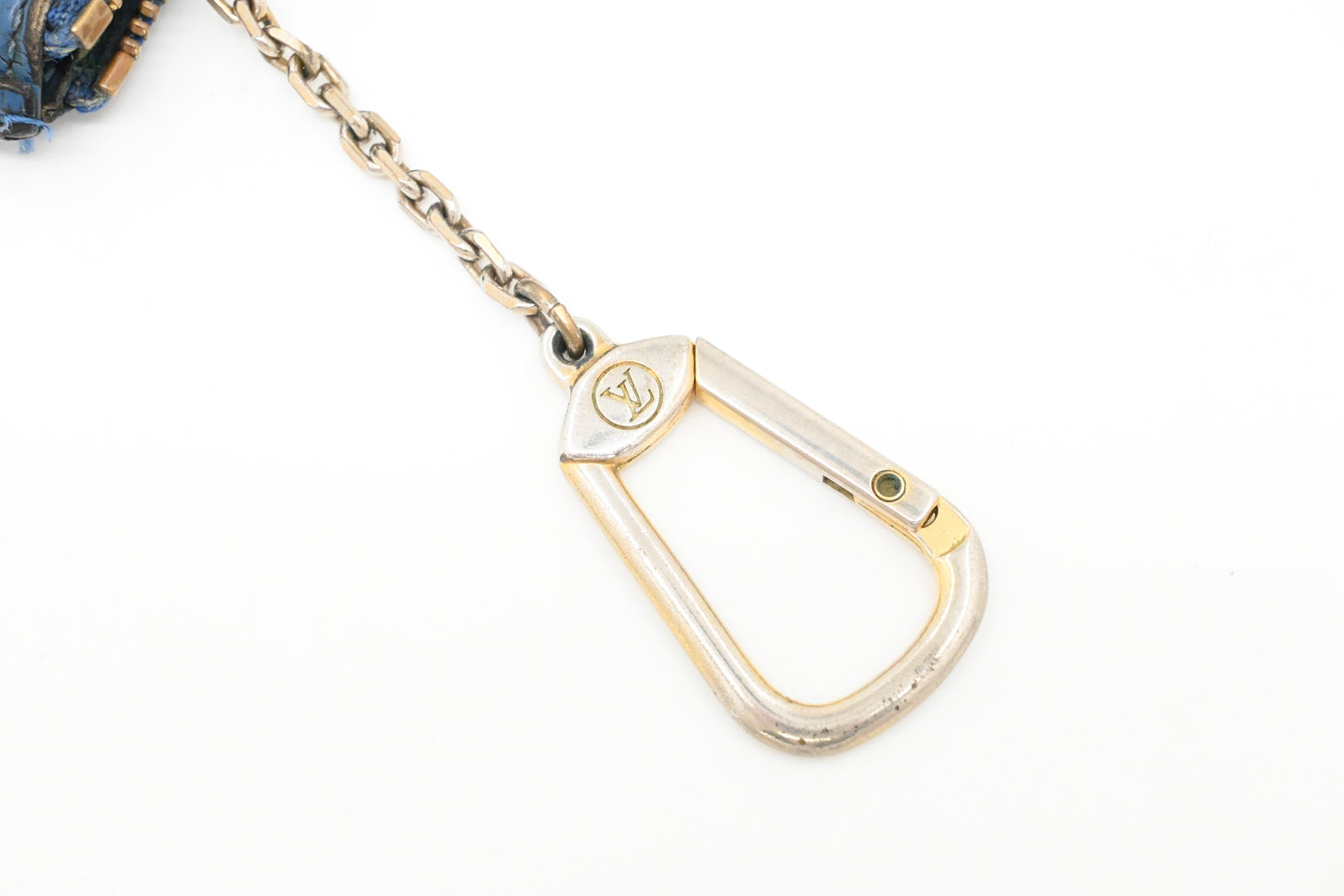 Louis Vuitton Pochette Cles in Blue Epi Leather