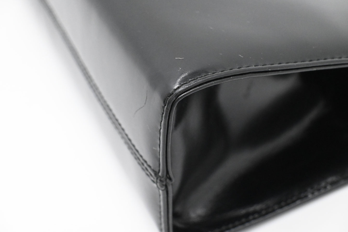 Ferragamo Chain Crossbody Bag in Black Leather