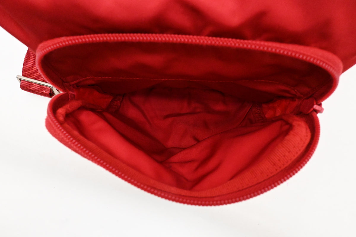 Prada Crossbody Bag in Red Nylon Canvas