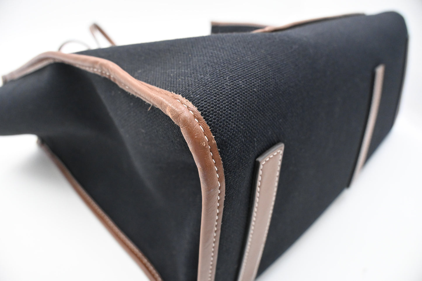 Burberry Tote in Dark Navy Blue Canvas