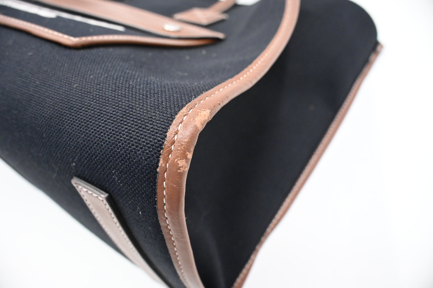 Burberry Tote in Dark Navy Blue Canvas
