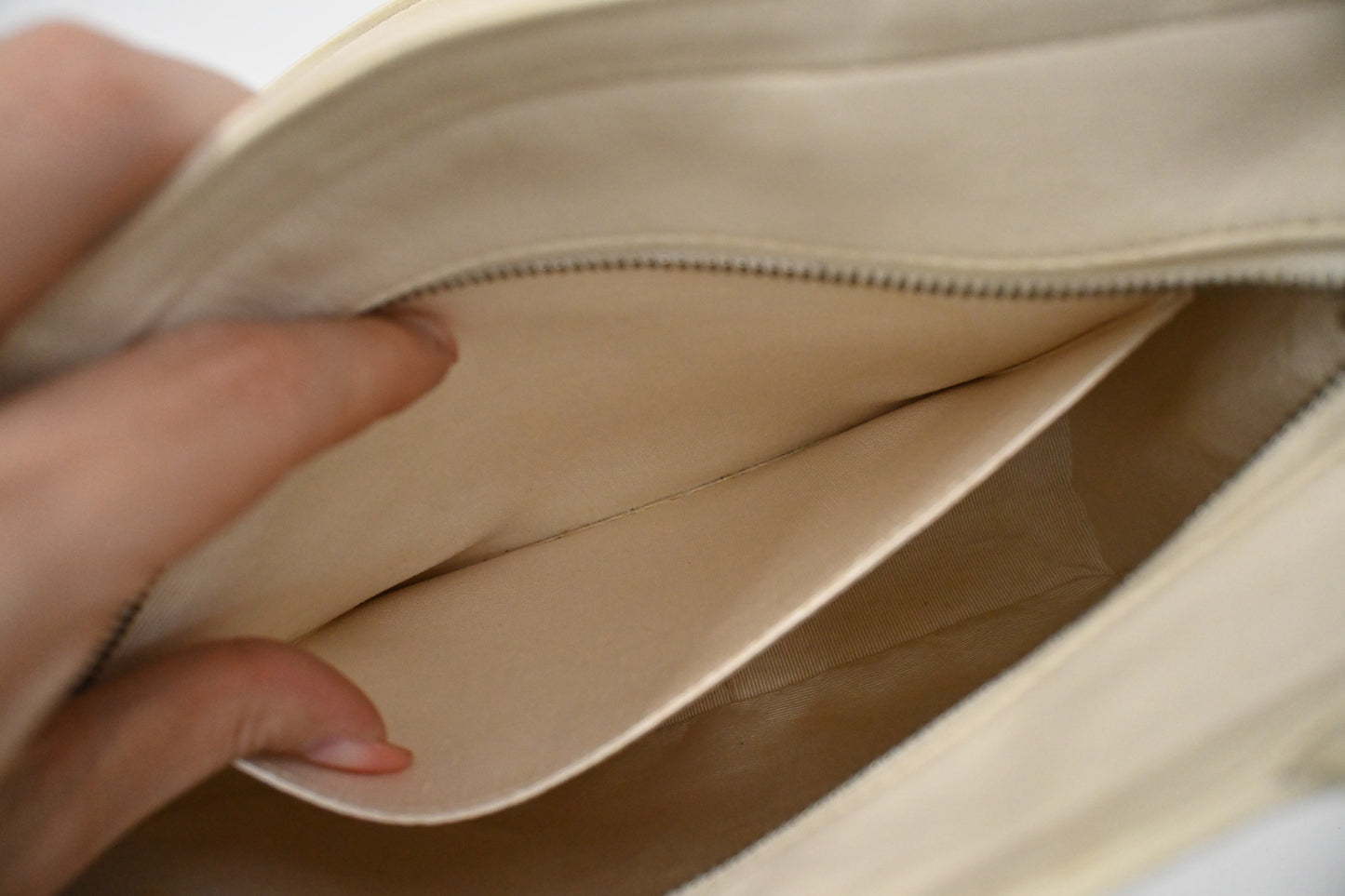 Chanel Small Tote in White Leather