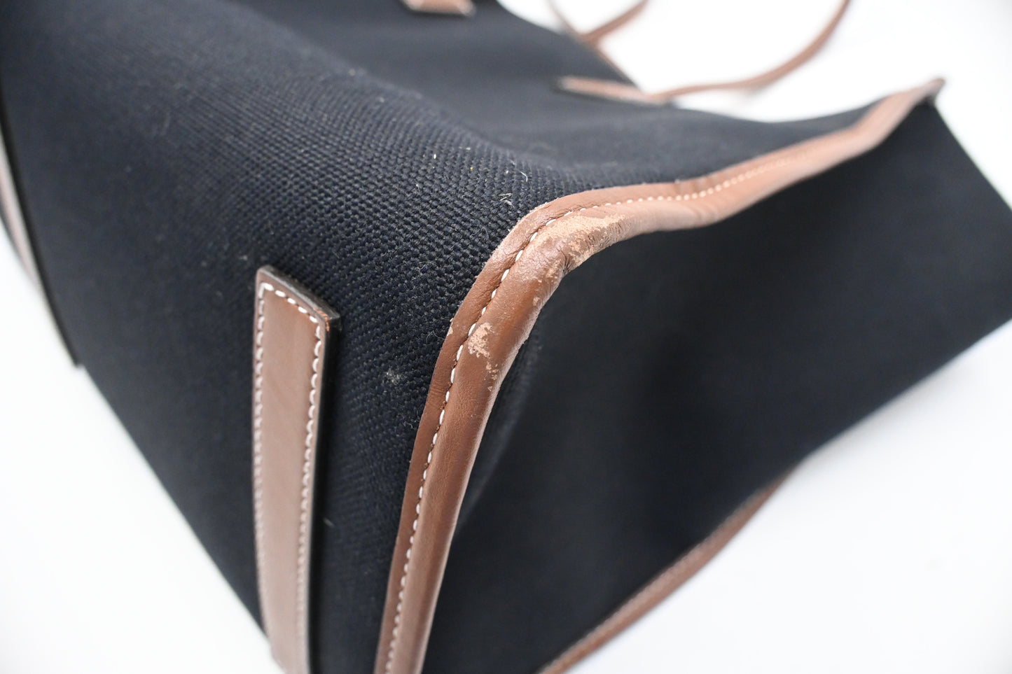Burberry Tote in Dark Navy Blue Canvas