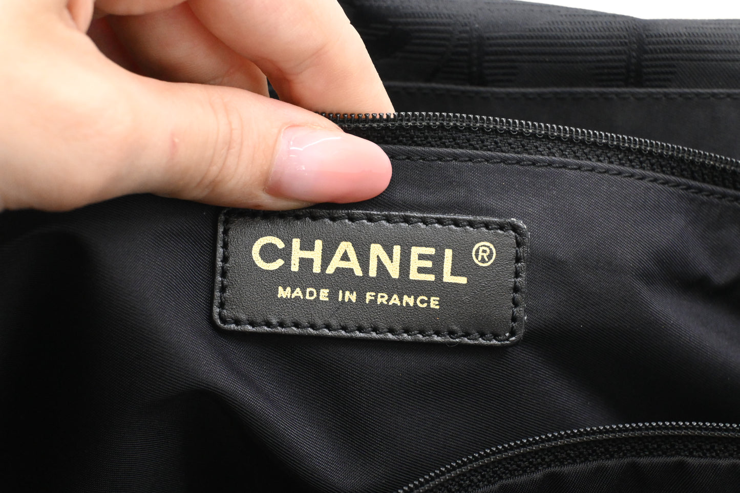 Chanel New Travel Line Tote in Black Canvas