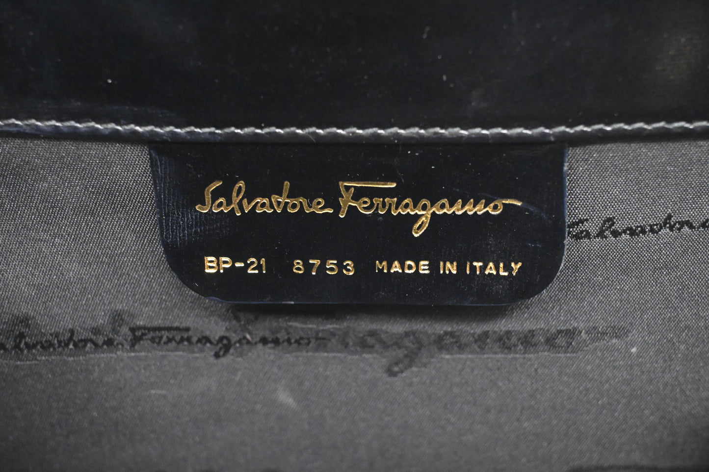 Ferragamo Chain Crossbody Bag in Black Leather