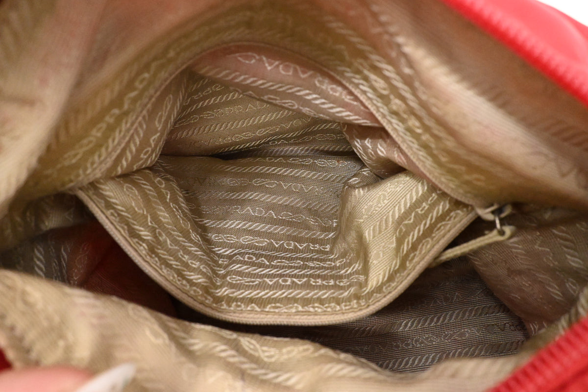 Prada Crossbody Bag in Red Nylon Canvas